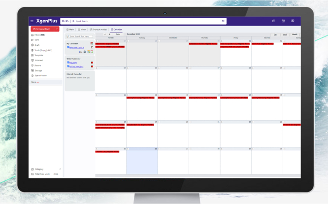 Integration of Calendar with Email Software
