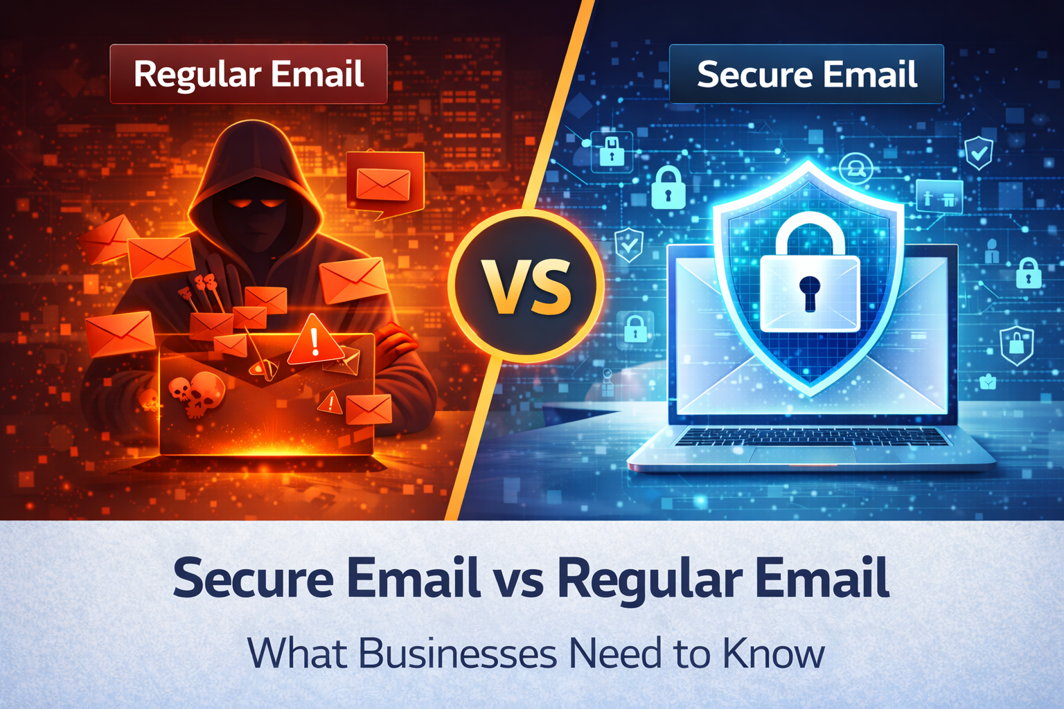 Secure Email vs Regular Email: What Businesses Need to Know Secure Email vs Regular Email: What Businesses Need to Know